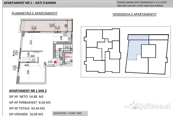 Shtepi ne shitje 1+1 ne Tirane - 115,318 Euro
