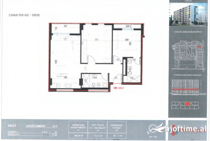 Shtepi ne shitje 2+1 ne Tirane - 96,500 Euro