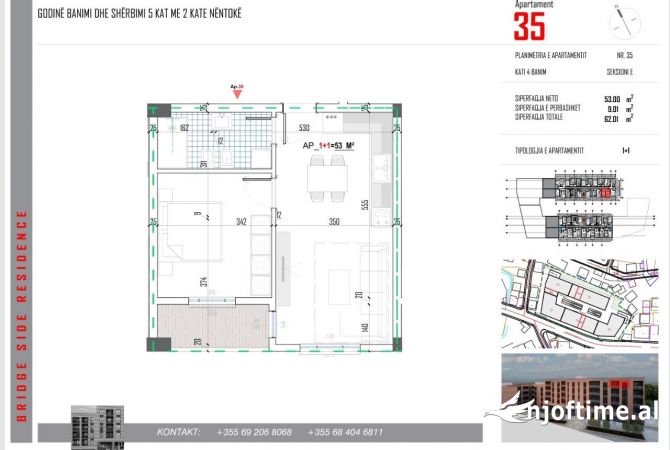 Shtepi ne shitje 1+1 ne Tirane - 65,110 Euro