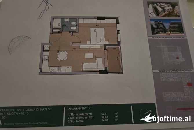House for Sale 1+1 in Tirana - 75,000 Euro