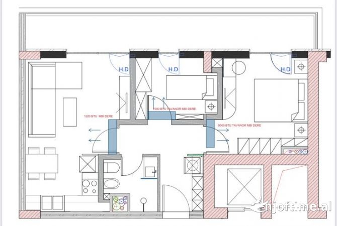 Shtepi ne shitje 2+1 ne Tirane - 85,500 Euro