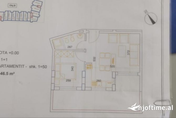 Shtepi ne shitje 1+1 ne Tirane - 103,000 Euro