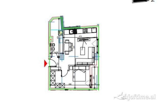 Shtepi ne shitje 1+1 ne Tirane - 170,800 Euro