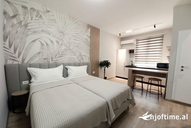 Shtepi me qera Apartament ne Tirane, 1+1, Mobilimi Pjeserisht e mobiluar, Pagesa 1,400  Euro.