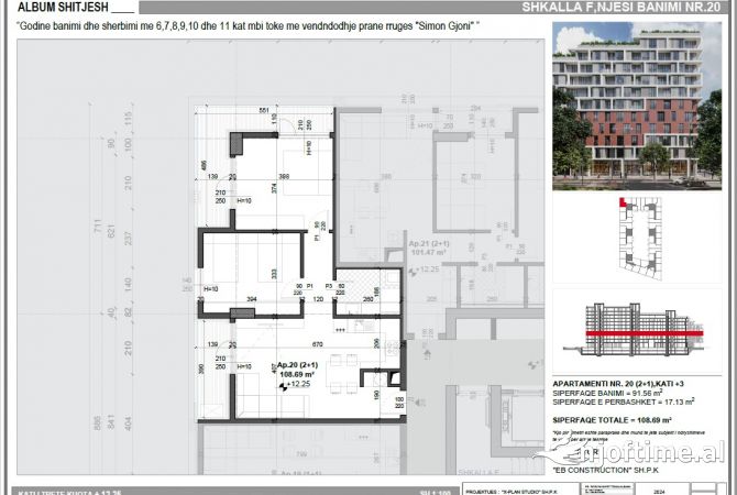 Shtepi ne shitje 2+1 ne Tirane - 146,731 Euro