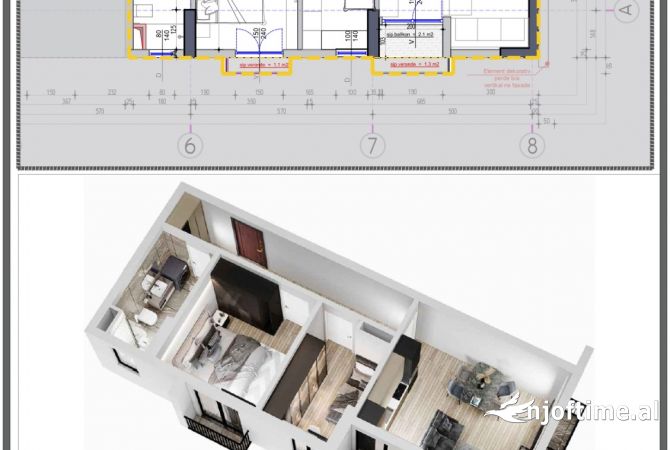 Shtepi ne shitje 2+1 ne Tirane - 81,115 Euro