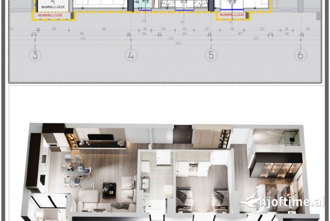Shtepi ne shitje 2+1 ne Tirane - 95,300 Euro