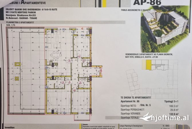 Shtepi ne shitje 2+1 ne Tirane - 273,140 Euro