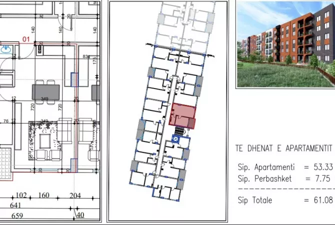 Shtepi ne shitje 1+1 ne Tirane - 61,080 Euro