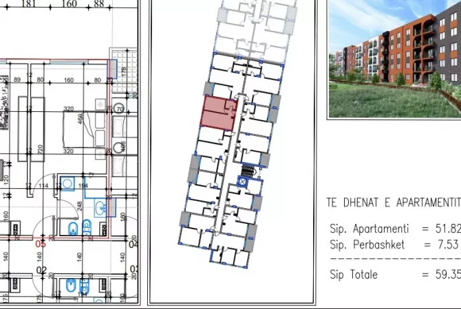 Shtepi ne shitje 1+1 ne Tirane - 59,350 Euro