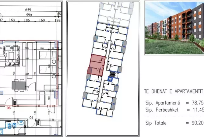 Shtepi ne shitje 2+1 ne Tirane - 90,200 Euro
