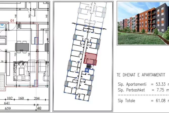 Shtepi ne shitje 1+1 ne Tirane - 61,080 Euro