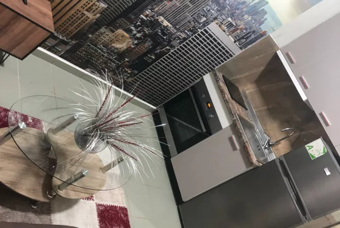 Shtepi me qera Apartament ne Tirane, 1+1, Mobilimi E mobiluar, Pagesa 50,000  Leke.