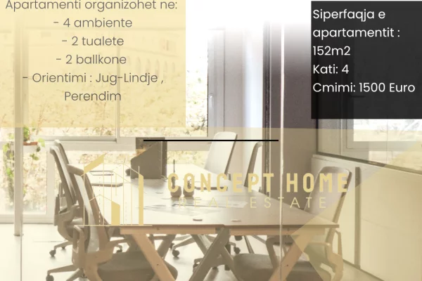 Ambient biznesi me qera 3+1 ne Tirane - 1,500 Euro