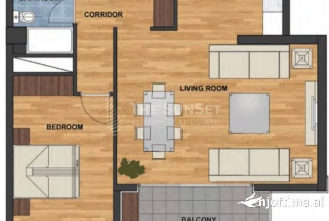 Shtepi ne shitje 1+1 ne Tirane - 161,000 Euro