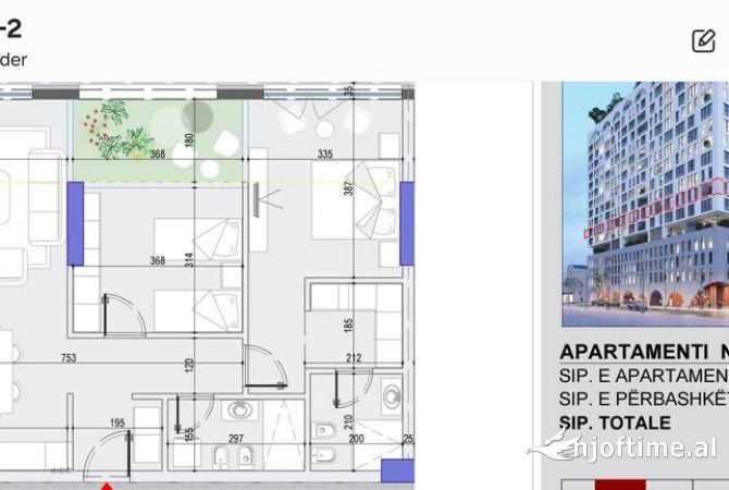 Shtepi ne shitje 2+1 ne Tirane - 260,000 Euro