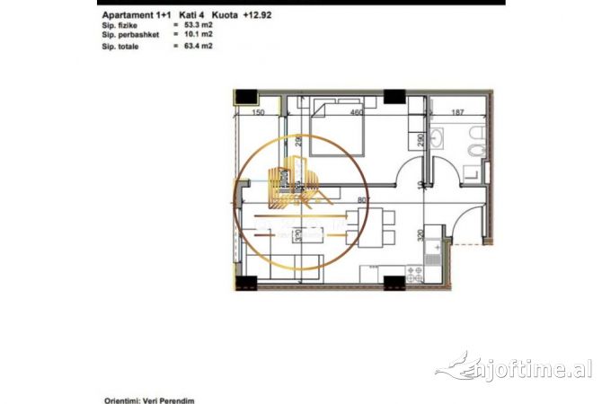 Shtepi ne shitje 1+1 ne Tirane - 62,132 Euro