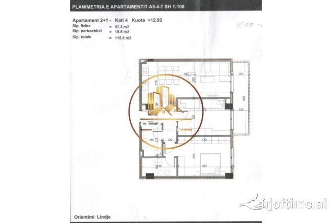 Shtepi ne shitje 2+1 ne Tirane - 113,484 Euro