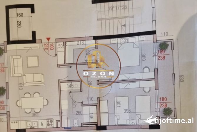 Shtepi ne shitje Apartament ne Tirane, 2+1, Mobilimi Bosh, pa mobiluar, Pagesa 156,060  Euro.