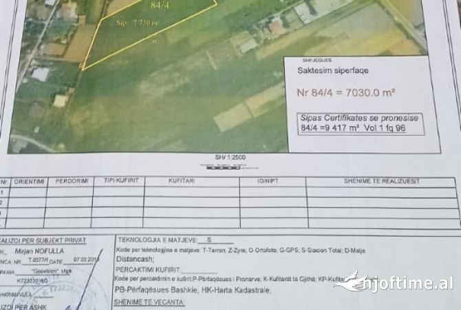 Land for Sale  in Tirana - 456,000 Euro