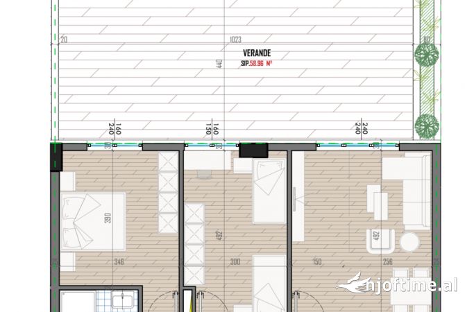 Shtepi ne shitje 2+1 ne Tirane - 96,800 Euro