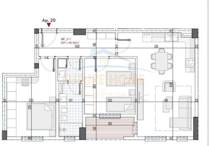 Shtepi ne shitje 2+1 ne Tirane - 80,270 Euro