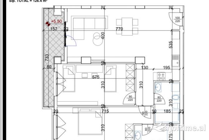 Shtepi ne shitje 2+1 ne Tirane - 157,800 Euro