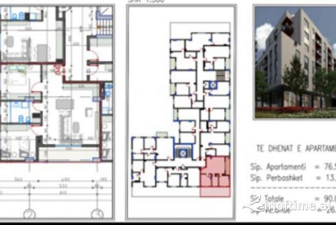 Shtepi ne shitje Apartament ne Tirane, 1+1, Mobilimi Bosh, pa mobiluar, Pagesa 69,000  Euro.