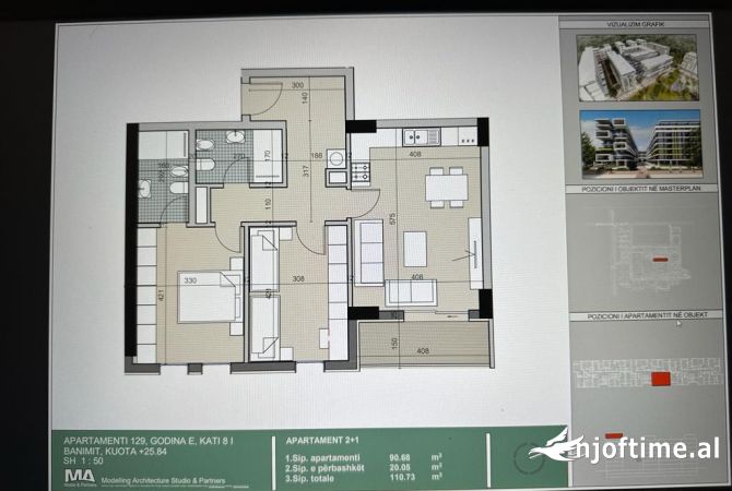 Shtepi ne shitje 2+1 ne Tirane - 107,500 Euro