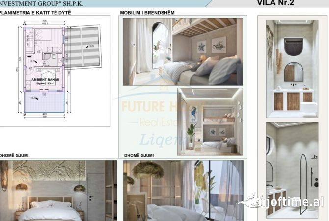 Shtepi ne shitje Vila Luksoze ne Vlore, 6+1, Mobilimi Bosh, pa mobiluar, Pagesa 750,000  Euro.