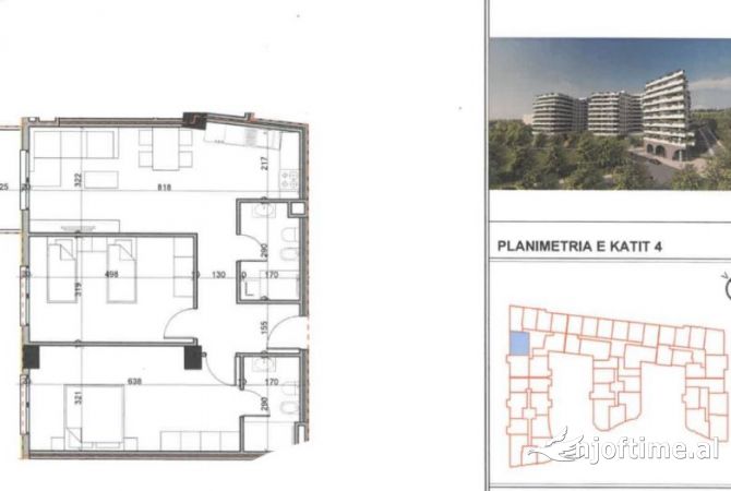 Shtepi ne shitje Apartament ne Tirane, 2+1, Mobilimi Bosh, pa mobiluar, Pagesa 92,200  Euro.