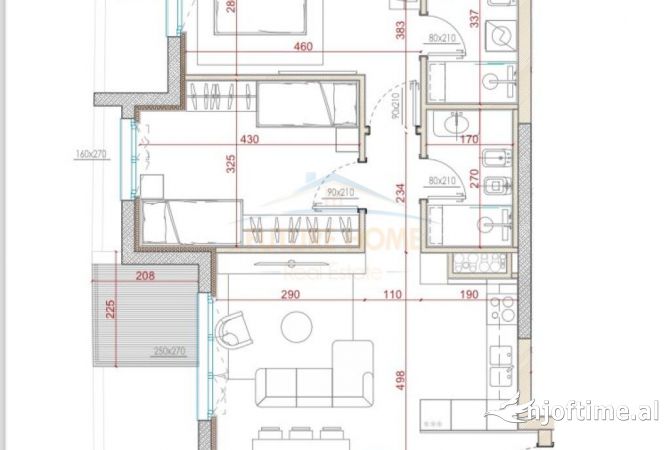 Shtepi ne shitje 2+1 ne Tirane - 245,000 Euro