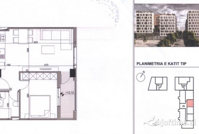 Shtepi ne shitje 1+1 ne Tirane - 132,000 Euro
