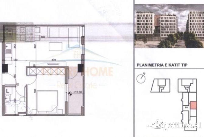 Shtepi ne shitje 1+1 ne Tirane - 127,600 Euro