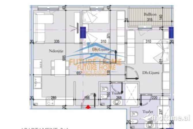 Shtepi ne shitje 2+1 ne Tirane - 108,000 Euro