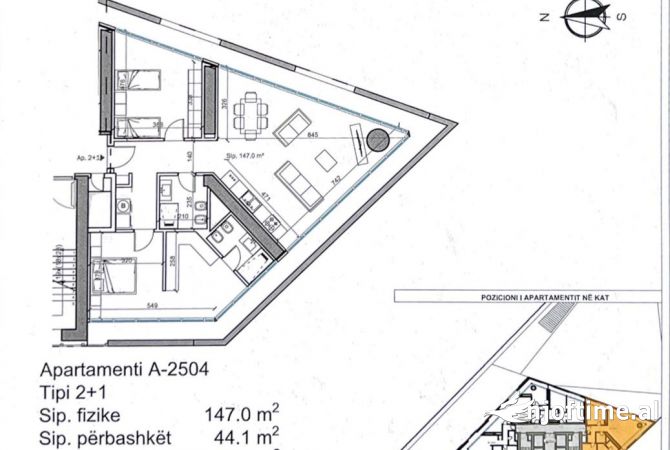Shtepi ne shitje 1+1 ne Tirane - 201,080 Euro
