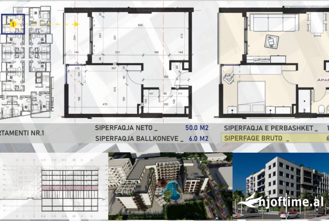 Shtepi ne shitje 1+1 ne Durres - 824,400 Euro