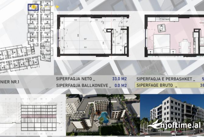 Shtepi ne shitje Garsoniere ne Durres - 46,440 Euro