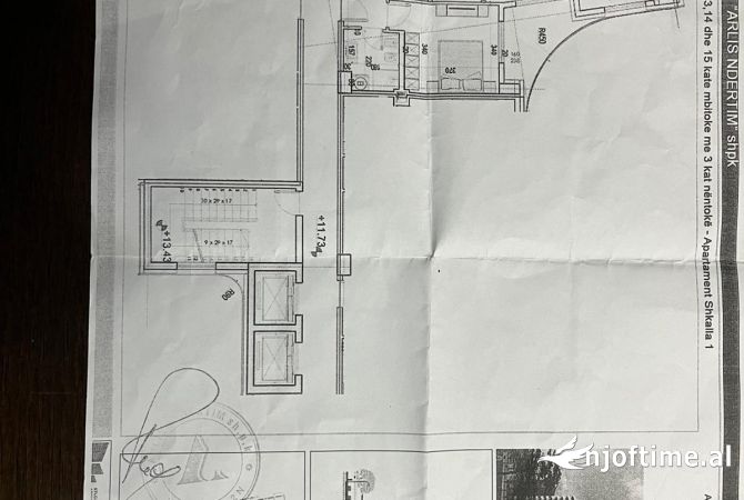 Shtepi ne shitje Apartament ne Tirane, 2+1, Mobilimi Bosh, pa mobiluar, Pagesa 231,800  Euro.