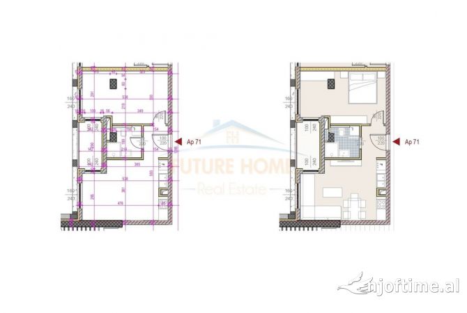 Shtepi ne shitje 1+1 ne Tirane - 343,500 Euro