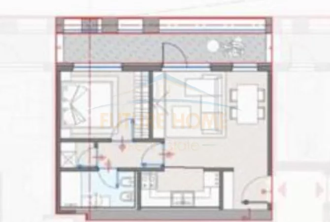 Shtepi ne shitje 1+1 ne Tirane - 134,100 Euro