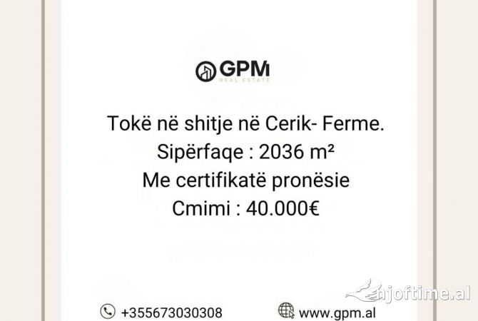 Terreno in vendita  a Elbasan - 40,000 Euro