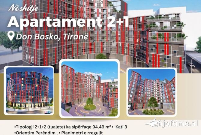 Shtepi ne shitje 2+1 ne Tirane - 156,750 Euro