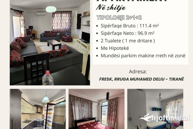 Shtepi ne shitje 2+1 ne Tirane - 135,000 Euro