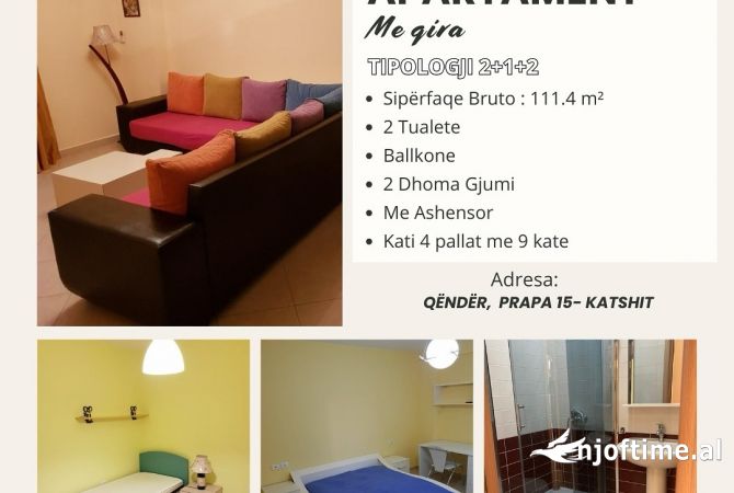 Shtepi me qera 2+1 ne Tirane - 700 Euro