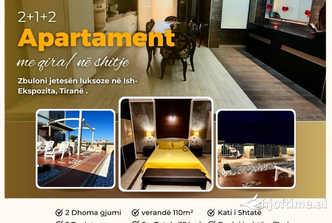 Shtepi me qera 2+1 ne Tirane - 1,000 Euro