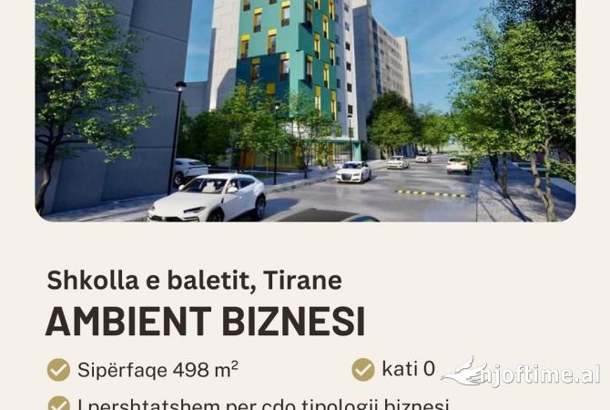 Ambient biznesi ne shitje 1+1 ne Tirane - 1,600,000 Euro