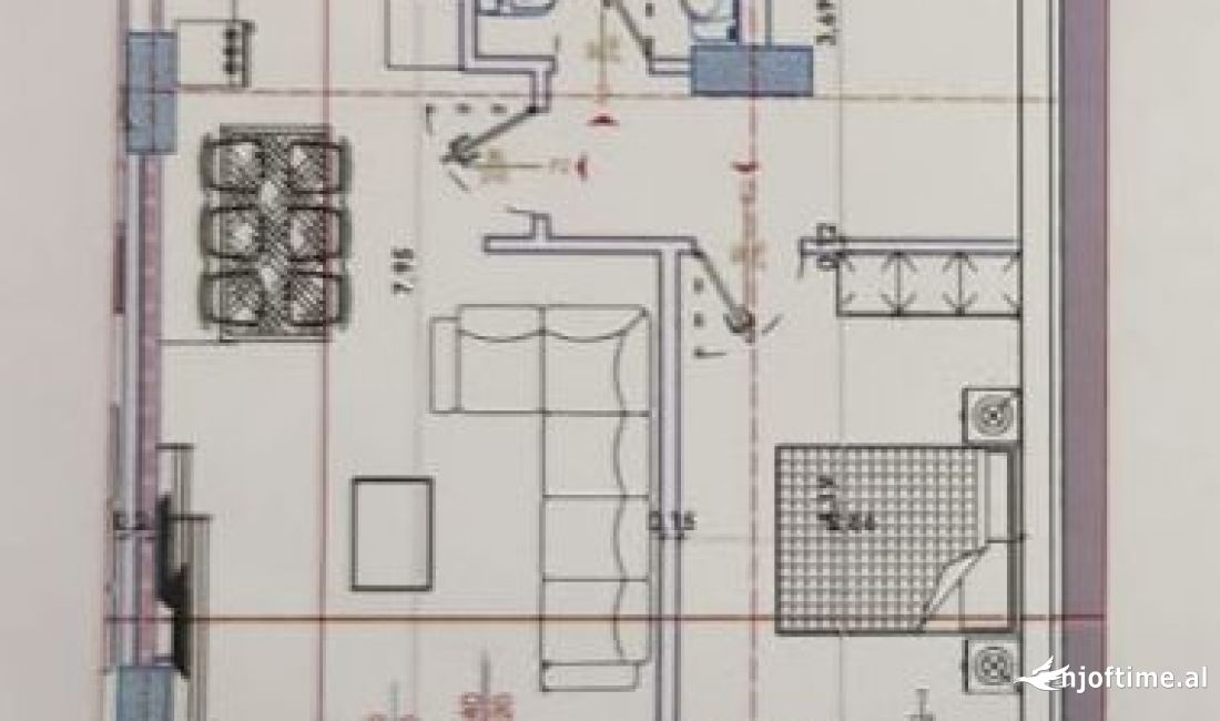 Shtepi ne shitje Apartament ne Tirane, 2+1, Mobilimi Bosh, pa mobiluar, Pagesa 106,240  Euro.