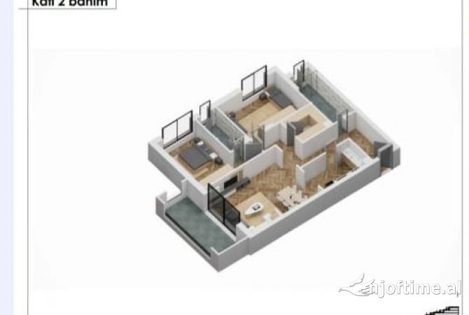 Shtepi ne shitje Apartament ne Tirane, 2+1, Mobilimi Bosh, pa mobiluar, Pagesa 238,400  Euro.