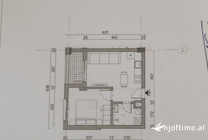 Shtepi ne shitje 1+1 ne Tirane - 74,260 Euro